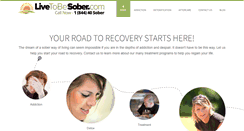 Desktop Screenshot of livetobesober.com